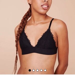 Pepper Everyday Lace Bralette in Black S
